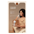 Cluellp-2X Portable Home Desktop Humidifier Mini Air Purifier Simulation of the Flame Seven Color Atmosphere Light Humidifier A. 