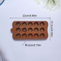 Baking Tool Silicone Chocolate Mold 15 Cavity Flower Rose Ice Baking Mold DIY Handmade Cake Soap Mold Candy. 