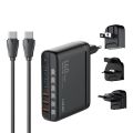 LDNIO A6140C 140W Fast charging 6 USB Ports LED Display GaN Charger Adapter. 