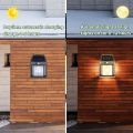 1PCS LED Solar Wall Lamp Outdoor Waterproof Up And Down Luminous Lighting Garden Decoration Solar Lights Stairs Fence Sunlight Lamp. 