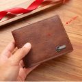 Thin Men's Short Wallet Fashion Waterproof Soft Male Leather Purse Wear-resistant Multi-position Card Wallet Male. 