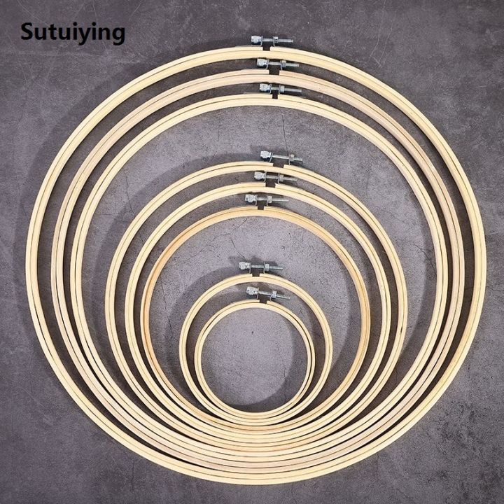 Sutuiying%201PC%208-23cm%20Round%20Embroidery%20Hoops%20Frame%20Wooden%20Bamboo%20Hand%20Embroidery%20Portable%20Rack%20Ring%20For%20DIY%20Cross%20Stitch%20Needle%20Craft%20Tool%20-%20Image%202