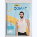 Pack Of 4pcs Amul Comfy Men's Vest 100% Cotton RN. 