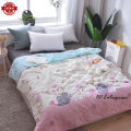 Comforter Summer Quilt Washable Lunch Quilt Soft Air Conditioner Blanket(Pattern May Vary). 