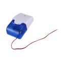JAERBEE Mini Wired Strobe Warning Siren Dc 12V Sound Alarm Flashing Light Sound Siren Horn Home Security Alarm System 115Db Blue. 