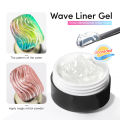 AS 15ml 3D Wave Liner Gel Nail Polish Semi Permanent UV Gel For DIY Painting Drawing Manicure Varnish Nail Art Liner Gel. 