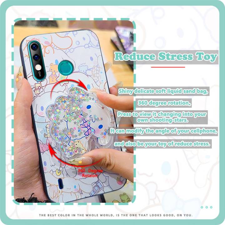 Glitter%20Waterproof%20Phone%20Case%20For%20Itel%20A56/A56%20Pro%20Back%20Cover%20drift%20sand%20Simplicity%20Cute%20Kickstand%20Durable%20protective%20-%20Image%203