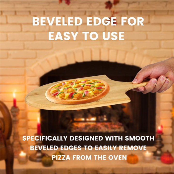 Kqueebee%20Bamboo%20Pizza%20Peel%20Baking%20Tool%20Wooden%20Pizza%20Cutting%20Board%20with%20Comfortable%20Handle%20Pizza%20Peeling%20Cutting%20Board%20-%20Image%203