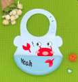 Silicone Baby Bibs - Soft Silicone Bib with Food Catcher and Waterproof Material (Pack of 1). 