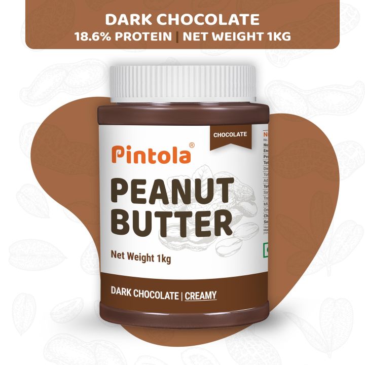 PINTOLA%20Dark%20Chocolate%20Peanut%20Butter%20(Creamy)%201Kg%20-%20Image%202