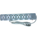Urja (986-2M) 6-Port 4000W Electrical Surge Protector with Individual Switches, Universal Extension Multiplug, Safety Shutters, LED Indicator, 1.5m Cable for Home & Office Use. 