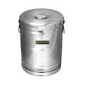 FR Arts Stainless Steel Rice / Grain / Atta  / Pitho Storage Container 25 Kg | Steel Kothi | Steel Container Dabba Storage Box Drum Canister  Open Top Steel Pawali | Water Storage Large Size. 