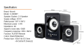 KISONLI Gaming Speaker Laptop/Komputer Bluetooth U-2800 Support BT,. 