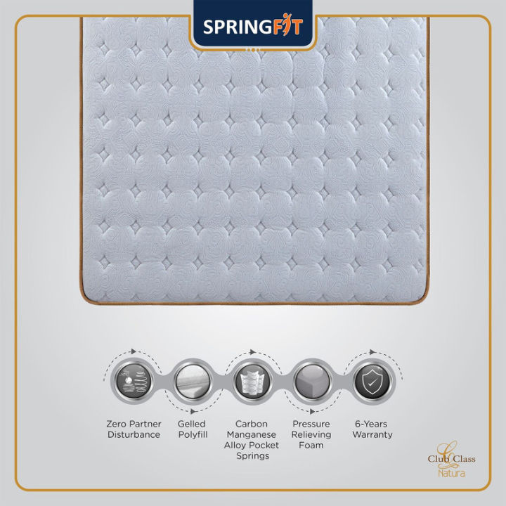 Springfit%20Club%20Class%20Natura%205%20Layered%20Eurotop%20Model%20Orthopedic%20Spine%20Support%20Double%20Pocket%20Springs%20Latex%20Foam%20Luxury%20Bed%20Mattress%208%20Inch(LxWxH):%2078x72x8inches%20(198x182x20cm)%20-%20Image%208