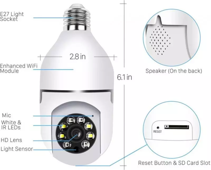 Shoppoint%20%20WiFi%20Bulb%20CCTV%20Camera%204MP%20%7C%20360&deg;%20Dual%20Lens%20PTZ%20Smart%20Security%20Camera%20with%20Night%20Vision%20Motion%20Alert%20Two%20Way%20Audio%20SD%20Support%20-%20Image%203