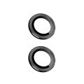 For IPhone 11  Camera Lens Protector - Individual Metal Ring Lens Cover - Black. 