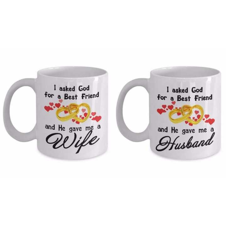 Best Buy Coffee Mug Wedding Anniversary Gifts For Husband And Wife - Couple Mug Gifts
