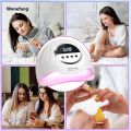 Wenefang 320W UV LED Nail Lamp 72LEDS Gel Polish Drying Lamp with Automatic Fifty percent discount Sensing 4 Timer Professional Nail Dryer Manicure Salon Tools. 