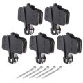 5 Pairs Durable Resin Semimetal Disc Brake Pads Black Lightweight Brake Pad Set Easy To Install 30mm Electromobile Brake Pads For Mountain Bikes,Road Bikes. 