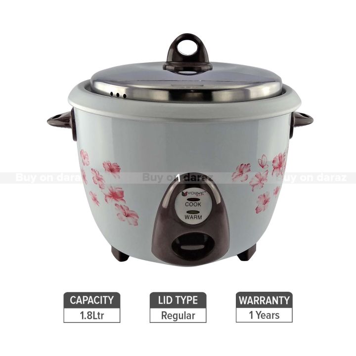 Youwe Electric Rice Cooker- 1.8 ltr