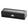 Vintage Watch Box Storage Mens Watch Organizer Jewelry Display Case. 