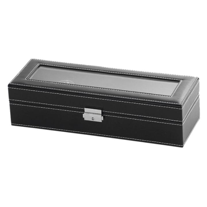 Vintage%20Watch%20Box%20Storage%20Mens%20Watch%20Organizer%20Jewelry%20Display%20Case%20-%20Image%206