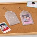 Pvc Card Holder Decorative Transparent 3-Inch Student Card Holder Pvc Card Holder for Student School Office Id Card Event. 