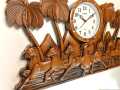 Lucky 7 Horse Wall Clock for Home Decor, Living Room, Hall and Office ( Brown ). 