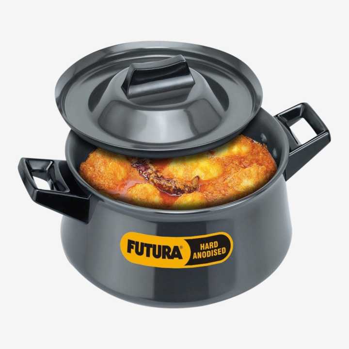 Hawkins Hard Anodised Handi, Biryani Pot AH3S Handi 3 L With Lid  Hard Anodised