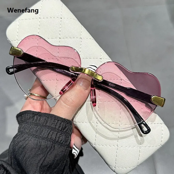 Wenefang%20Rimless%20Heart-Shaped%20Sunglasses%20Designer%20UV%20Protection%20Fashion%20Rimless%20Sun%20Glasses%20UV400%20Gradient%20Lens%20Love%20Heart%20Shades%20for%20Women%20Men%20Beachwear%20Casual%20Accessories%20Summer%20Fashion%20-%20Image%206