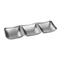 Stainless Steel  Dipping Dish Multifunction Household /2/3 Grids Soy Sauce Dish Pickles Dish Hot Pot Seasoning Plate Restaurant. 