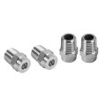 4 Pcs Pressure Washer Surface Cleaner Nozzle Replacement Thread Type Spray Nozzle to Water Broom and Undercarriage Cleaner,40 Degree 2.5 Orifice Spray Ti. 