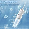 Portable oral water drill 4 Replaceable Jet Tips for family IPX7 Waterproof Electric Waterflos Oral Irrigator Water Flosser. 