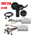 Electric Scooter Dual Drive Controller JP 48V 52V 60V 25A 50A Brushless Controller AB Front Rear Drive Controller Kit,2. 