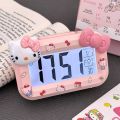 New Sanrio Hello Kitty Alarm LED Digital Clock Mini with Night Light Cartoon Alarms Clocks Multi-function Cute Desktop Clock Desktop Ornament Gifts. 