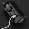 Durable 2 in1 Bicycle Light 3 Light Modes 120 Decibels Loud Bike Handlebar Light USB Rechargeable with Horn Flashlight Bike Flashlight For Night Riding. 