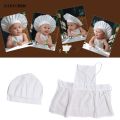 DISICHEN Portable Cute For Kids Costumes Cook Cotton Blended Chef Hat Apron Baby Photos Costume Photography. 