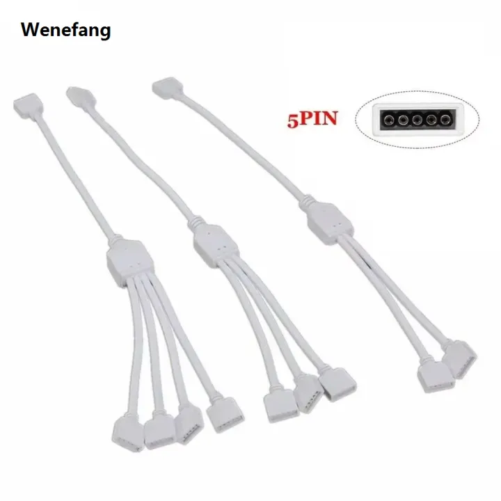 Wenefang 4PIN 5PIN LED Splitter Cable 1 to 2/3/4 Way for CCT RGB RGBW ...