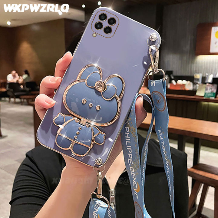 NEW%20For%20Samsung%20Galaxy%20Jump2%20M33%20Jump%202%205G%20Phone%20Case%20Soft%20Silicone%20Plating%20Cartoon%20Rabbit%20Fold%20Stand%20Makeup%20Mirror%20Bracket%20Cover%20-%20Image%207