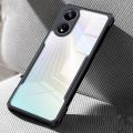 Oppo A18 / Oppo A38 Cover (Same Size) Clear Transparent Bumper Black Cover Case -Non Yellowing. 