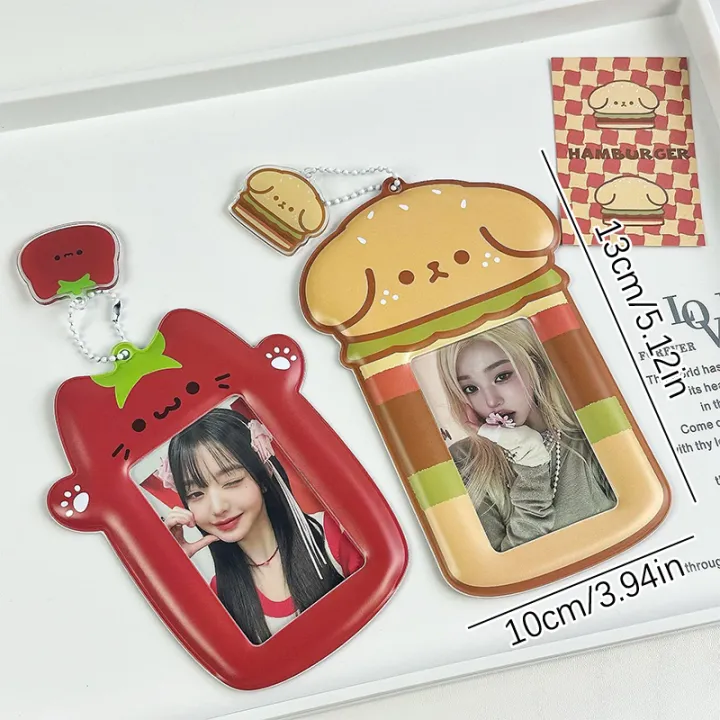 3%20Inch%20Cute%20Photocard%20Holder%20Kpop%20Photo%20Card%20Organizer%20Idol%20Photo%20Albums%20Keychain%20Bag%20Hanging%20Pendant%20Student%20Stationery%20Queena%20-%20Image%202