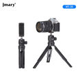 Jmary MT-30 Multifunctional Mini Tripod & Selfie Stick – 360° Rotation, Adjustable Height (21.5-30cm), Portable for Cameras, Smartphones, Vlogging & Live Streaming. 