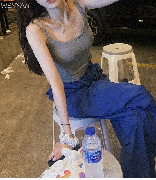 WENYAN%20Bing%20Summer%20Korean%20style%20double%20shoulder%20strap%20camisole%20women's%20slim%20fit%20versatile%20underwear%20with%20chest%20pads%20beautiful%20back%20top%20trendy%20-%20Image%206