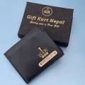 Gift Kart Personalized Wallet for Men with Name and Charms, Best Gift for Husband / Boyfriend / Brother. 