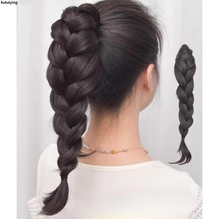 Sutuiying%20Synthetic%20Fashion%20New%20Chinese%20Style%20Long%20Curly%20Hair%20High%20%E3%80%902025%20Version%E3%80%91%20Ponytail%20Grabber%20Twist%20Braid%20Natural%20Artificial%20Hair%20-%20Image%205