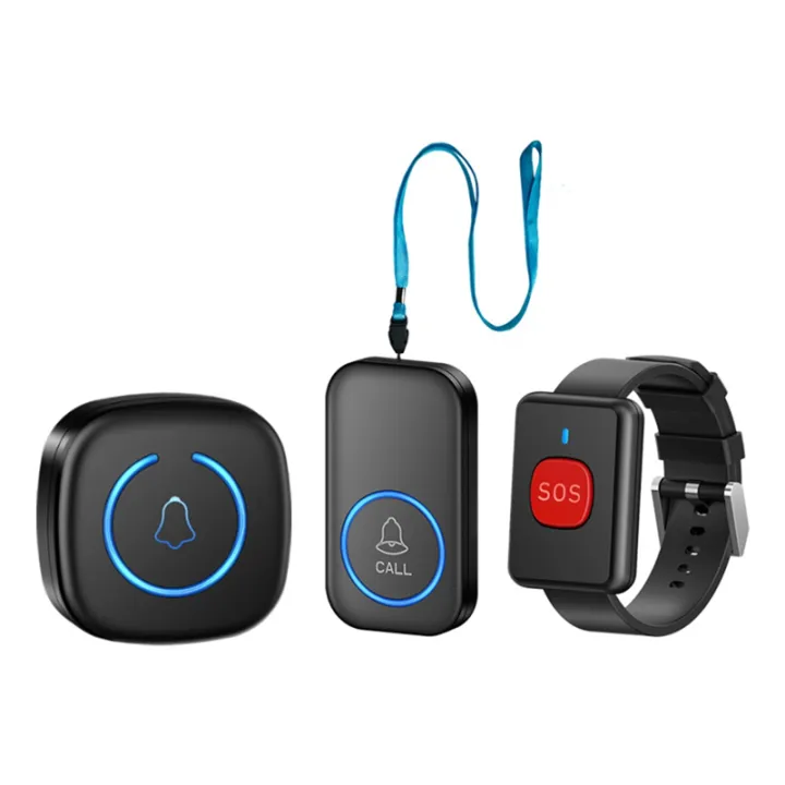 Remote Calling Device Wireless Call Device for Elderly People, Personal Alarm, Remote Control ...