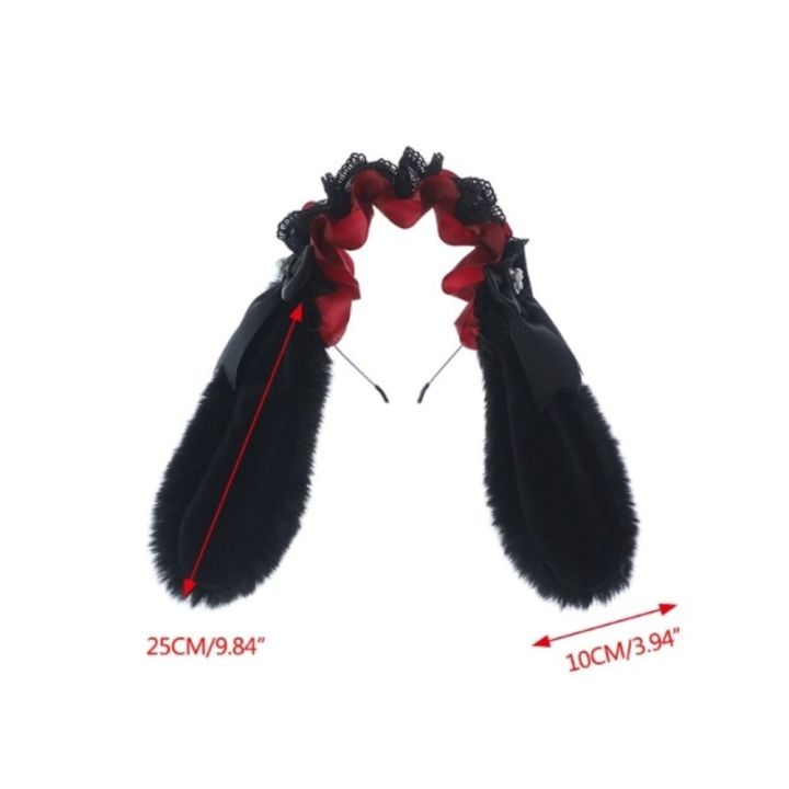 Japanese%20Bowknot%20Plush%20Bunny%20Hair%20Hoop%20Ribbon%20Furry%20Cosplay%20Hair%20Bands%20Cute%20Lace%20Lolita%20Rabbit%20Ears%20Headband%20Comic%20Show%20-%20Image%202