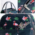 Handy Sized Bento Thermal Insulated Lunch Bag / Cover, Tiffin Bag with Outer Pouch Size 21*13cm*19cm. 