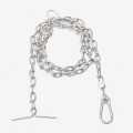 Silver Dog Leash Heavy Chain,  5 Feet 5 Inch. 
