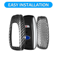 Dry Carbon Fiber Smart Remote Key Fob Bag for 2021-2023 External Remote Smart Key Fob 4 Button Key Replacement Parts Accessories. 